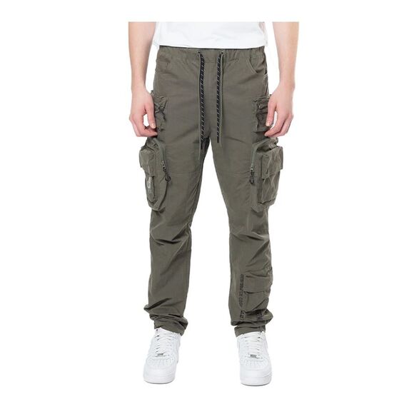 Smoke Rise Cargo Pants Utility Windbreaker Mens Grey WP24582 - Picture 1 of 3